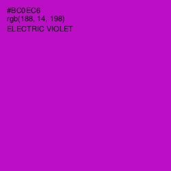 #BC0EC6 - Electric Violet Color Image