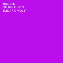 #BC0EED - Electric Violet Color Image