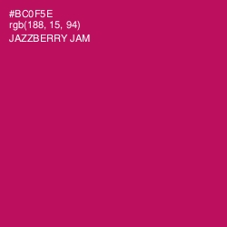 #BC0F5E - Jazzberry Jam Color Image