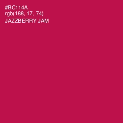 #BC114A - Jazzberry Jam Color Image