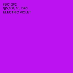 #BC12F2 - Electric Violet Color Image