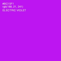 #BC15F1 - Electric Violet Color Image