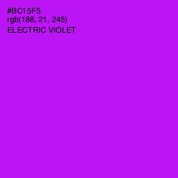 #BC15F5 - Electric Violet Color Image