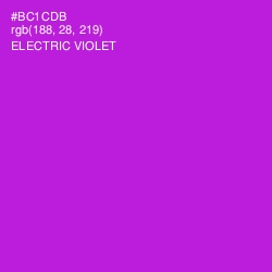 #BC1CDB - Electric Violet Color Image