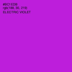 #BC1EDB - Electric Violet Color Image