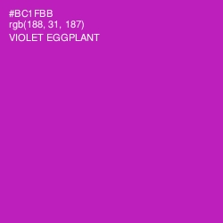 #BC1FBB - Violet Eggplant Color Image