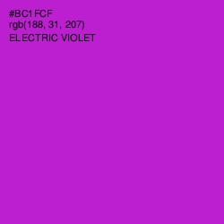 #BC1FCF - Electric Violet Color Image