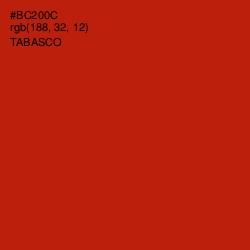 #BC200C - Tabasco Color Image