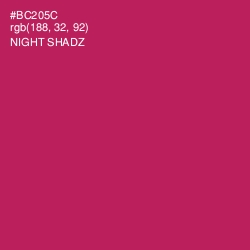 #BC205C - Night Shadz Color Image