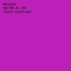 #BC20B7 - Violet Eggplant Color Image