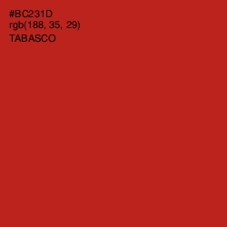 #BC231D - Tabasco Color Image
