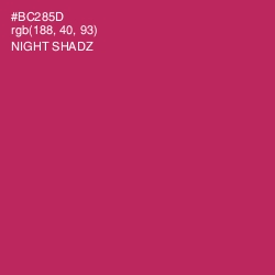 #BC285D - Night Shadz Color Image