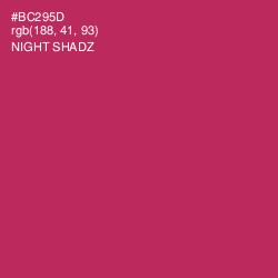 #BC295D - Night Shadz Color Image