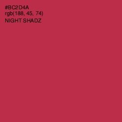 #BC2D4A - Night Shadz Color Image