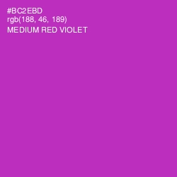 #BC2EBD - Medium Red Violet Color Image