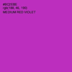 #BC2EBE - Medium Red Violet Color Image