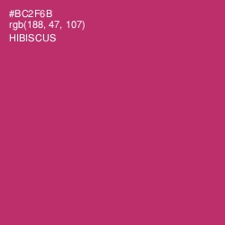 #BC2F6B - Hibiscus Color Image