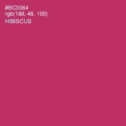 #BC3064 - Hibiscus Color Image