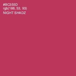 #BC355D - Night Shadz Color Image