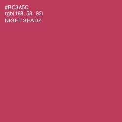 #BC3A5C - Night Shadz Color Image