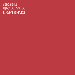 #BC3B42 - Night Shadz Color Image