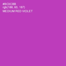 #BC3CBB - Medium Red Violet Color Image