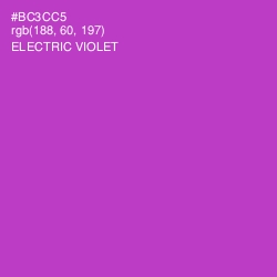 #BC3CC5 - Electric Violet Color Image