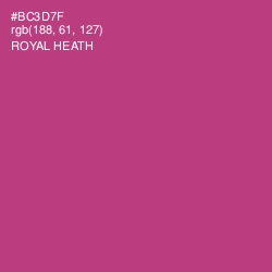 #BC3D7F - Royal Heath Color Image