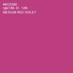 #BC3D80 - Medium Red Violet Color Image