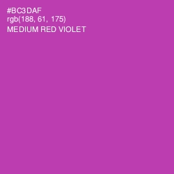 #BC3DAF - Medium Red Violet Color Image