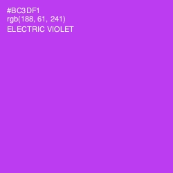 #BC3DF1 - Electric Violet Color Image