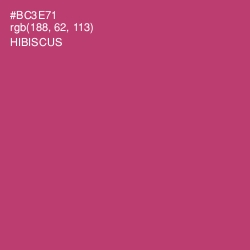 #BC3E71 - Hibiscus Color Image