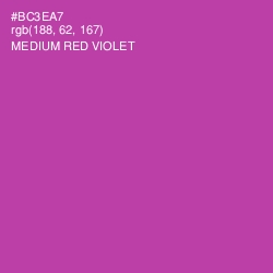 #BC3EA7 - Medium Red Violet Color Image