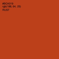 #BC4019 - Rust Color Image