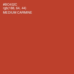 #BC402C - Medium Carmine Color Image