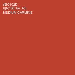 #BC402D - Medium Carmine Color Image