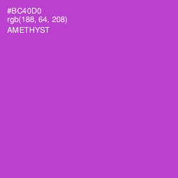 #BC40D0 - Amethyst Color Image