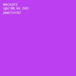 #BC40F2 - Amethyst Color Image