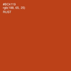 #BC4119 - Rust Color Image