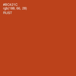 #BC421C - Rust Color Image