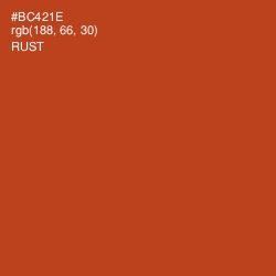 #BC421E - Rust Color Image