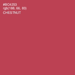 #BC4253 - Chestnut Color Image