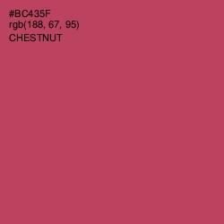 #BC435F - Chestnut Color Image