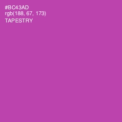 #BC43AD - Tapestry Color Image