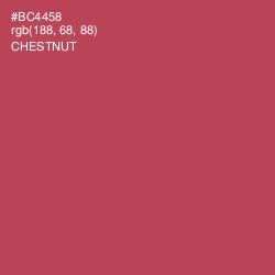 #BC4458 - Chestnut Color Image