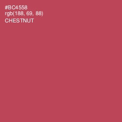 #BC4558 - Chestnut Color Image