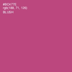 #BC477E - Blush Color Image