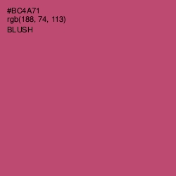 #BC4A71 - Blush Color Image