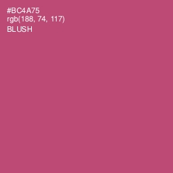 #BC4A75 - Blush Color Image