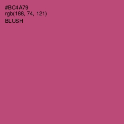 #BC4A79 - Blush Color Image